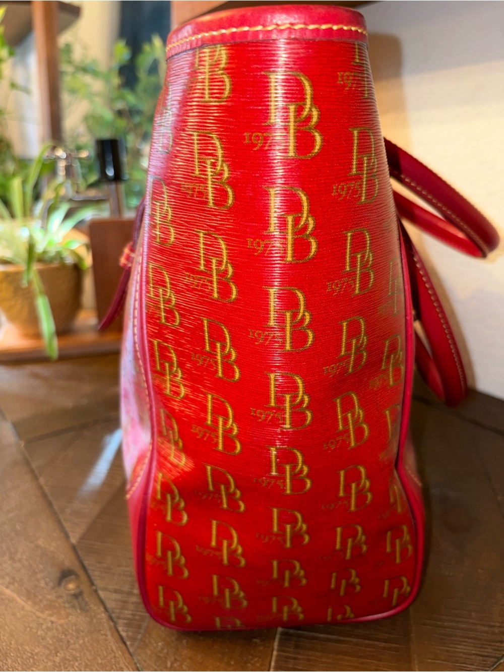 Dooney & Bourke Anniversary DB Monogram Large Tote Like New - Picture 9 of 12